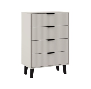 Komoda ryflowana z szufladami KOM-927-KASZ-LAM