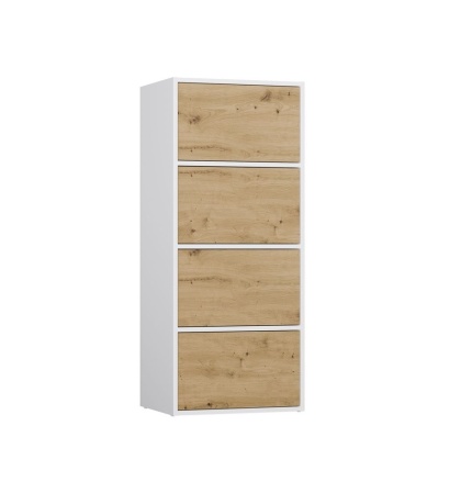 Komoda szerokość 50 cm KOM-935-BIEL-MAT-ART