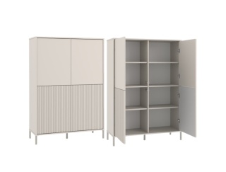 Komoda wysoka i szeroka KOM-939-KASZ-LAM-GŁ