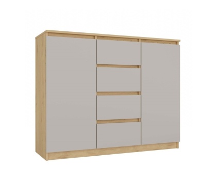 Komoda z półkami i szufladami 120cm KOM-913-ART-KASZ