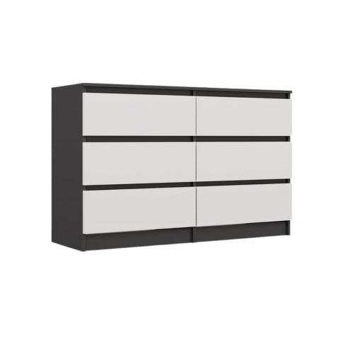 Komoda z szufladami do sypialni KOM-904-ANT-BIEL-MAT