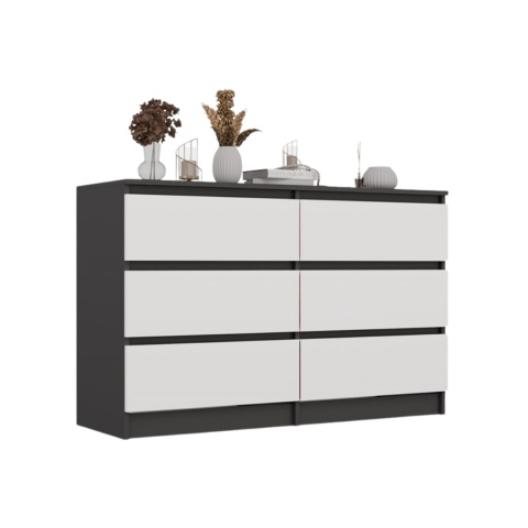 Komoda z szufladami do sypialni KOM-904-ANT-BIEL-MAT