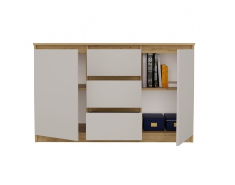 Komoda z szufladami i półkami KOM-912-ART-KASZ