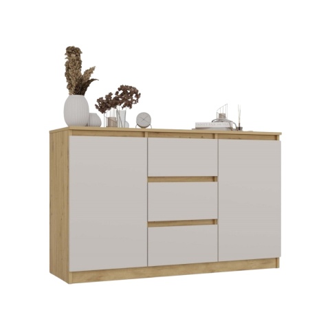 Komoda z szufladami i półkami KOM-912-ART-KASZ