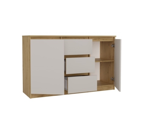 Komoda z szufladami i półkami KOM-912-ART-KASZ