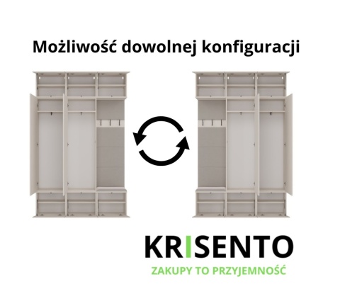 Meble na korytarz GAR-108-1W-2S-KASZ