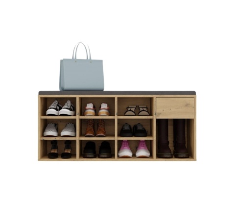 Pojemna szafka na buty z siedziskiem BUT-212-ART