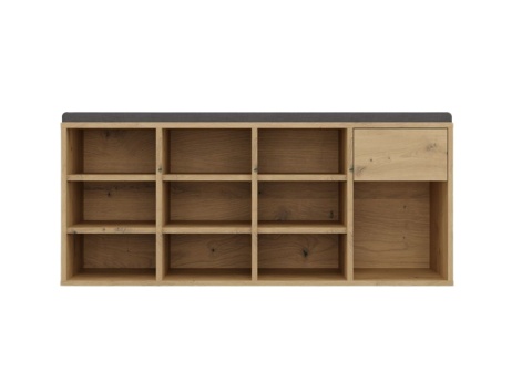 Pojemna szafka na buty z siedziskiem BUT-212-ART