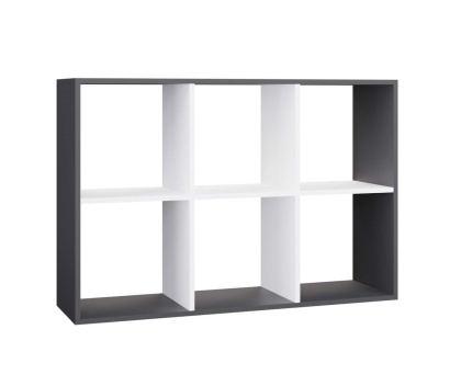 Regał 2x3 RE-1408-ANT-BIEL-MAT