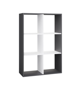 Regał 2x3 RE-1408-ANT-BIEL-MAT