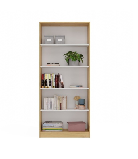 Regał na książki 80 cm RE-1404-ART-BIEL-MAT