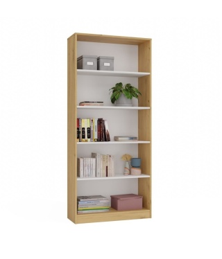 Regał na książki 80 cm RE-1404-ART-BIEL-MAT