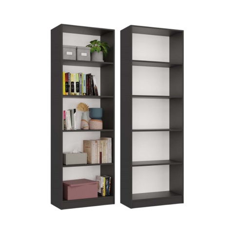 Regał szerokość 60 cm RE-1403-ANT-BIEL-MAT