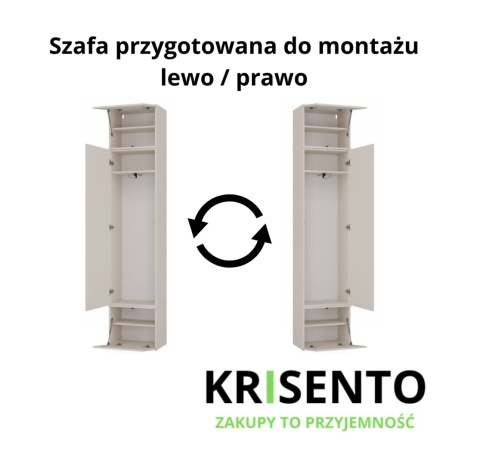 Szafa na przedpokój GAR-108-1S-KASZ
