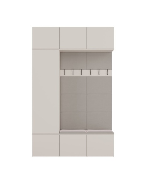 Szafa z garderobą GAR-108-2W-1S-KASZ