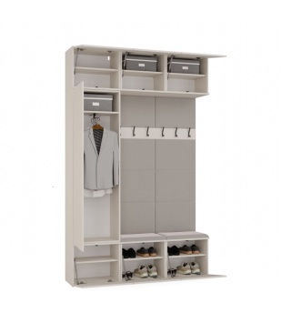 Szafa z garderobą GAR-108-2W-1S-KASZ