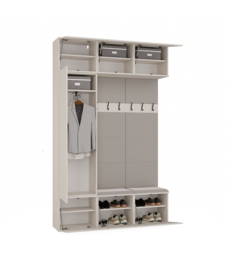 Szafa z garderobą GAR-108-2W-1S-KASZ