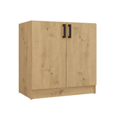 Zamknięta szafka pod zlew KUCH-1805-ART-80 widoczna w półprofilu.