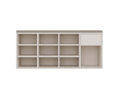 Szafka na buty do przedpokoju z siedziskiem BUT-212-KASZ