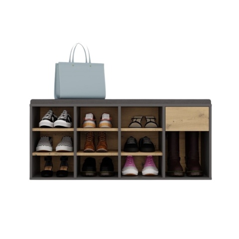 Szafka na buty z siedzeniem BUT-212-ANT-ART