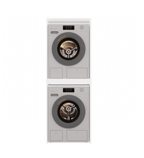 Szafka na pralkę i suszarkę LAZ-1326-BIEL-MAT