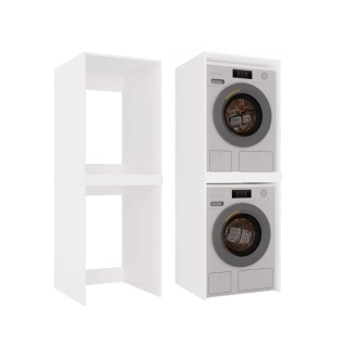 Szafka na pralkę i suszarkę LAZ-1326-BIEL-MAT