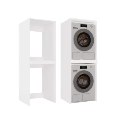 Szafka na pralkę i suszarkę LAZ-1326-BIEL-MAT