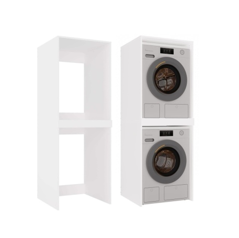 Szafka na pralkę i suszarkę LAZ-1326-BIEL-MAT