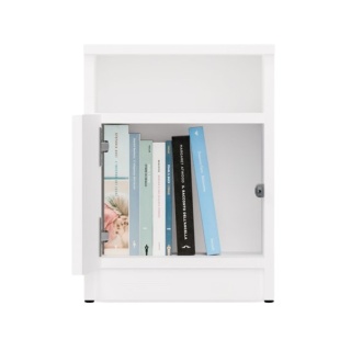 Szafka nocna biała 30 cm SN-316-BIEL-MAT