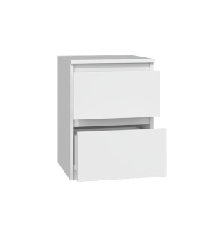 Szafka nocna biała mat zestaw 2 sztuki SN-304-BIEL-MAT-2SZT