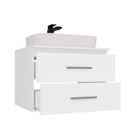 Szafka pod umywalkę nablatową 60 LAZ-1327-BIEL-MAT-60