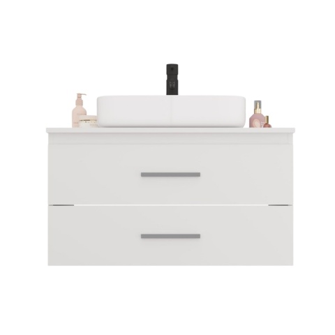 Szafka pod umywalkę nablatową 80 LAZ-1327-BIEL-MAT-80