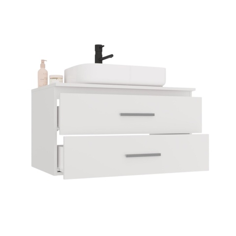 Szafka pod umywalkę nablatową 80 LAZ-1327-BIEL-MAT-80