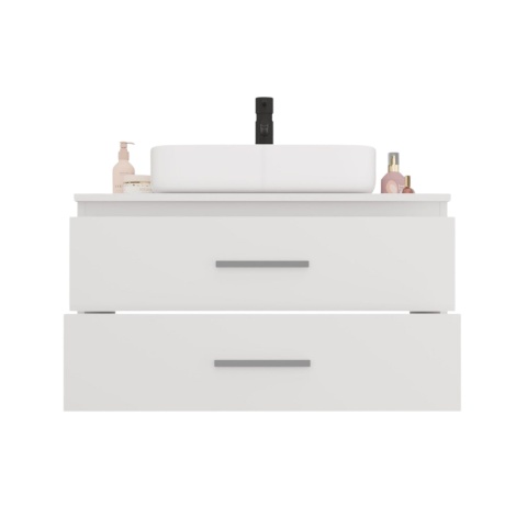 Szafka pod umywalkę nablatową 80 LAZ-1327-BIEL-MAT-80