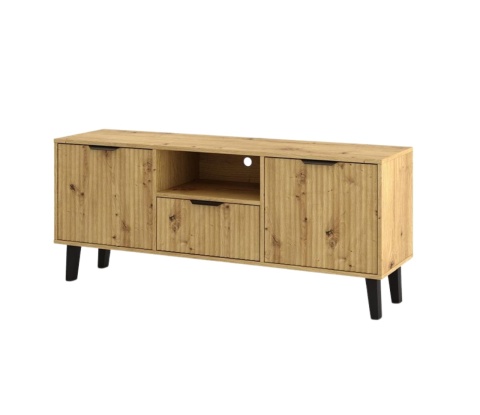 Szafka rtv ryflowana 140cm RTV-510-ART-LAM