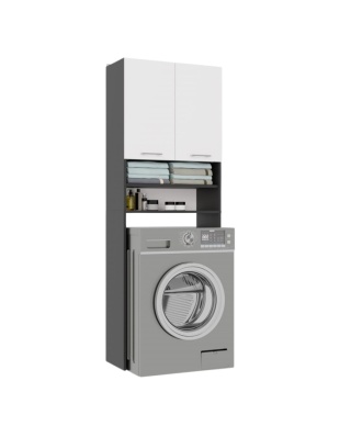 Szafka stojąca nad pralkę LAZ-1302-ANT-BIEL-MAT