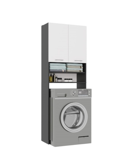 Szafka stojąca nad pralkę LAZ-1302-ANT-BIEL-MAT