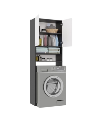 Szafka stojąca nad pralkę LAZ-1302-ANT-BIEL-MAT