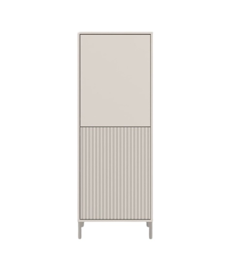 Wąska wysoka szafka KOM-938-KASZ-LAM-GŁ