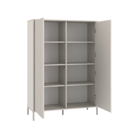 Wysoka komoda do sypialni KOM-937-KASZ-LAM-GŁ