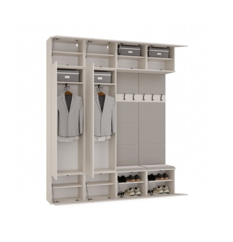 Zestaw do przedpokoju z siedziskiem GAR-108-2W-2S-KASZ