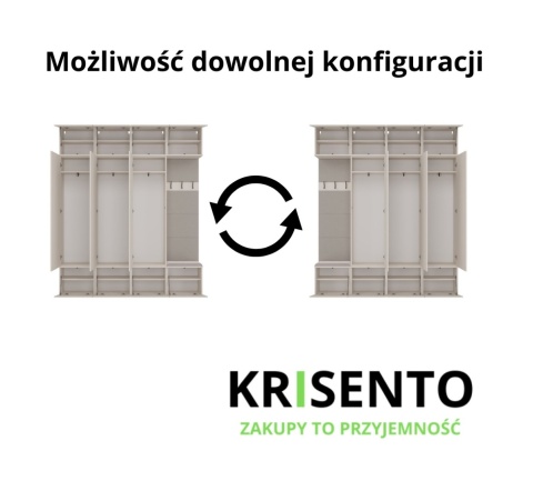 Zestaw mebli do przedpokoju z siedziskiem GAR-108-1W-3S-KASZ