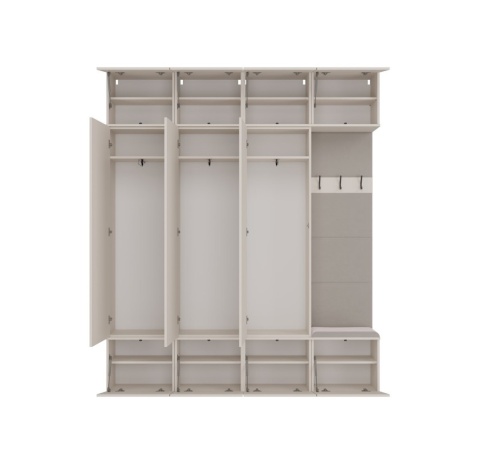 Zestaw mebli do przedpokoju z siedziskiem GAR-108-1W-3S-KASZ