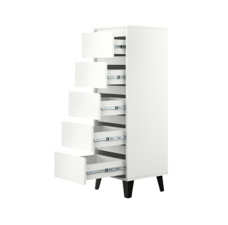 Biała komoda na nóżkach KOM-928-BIEL