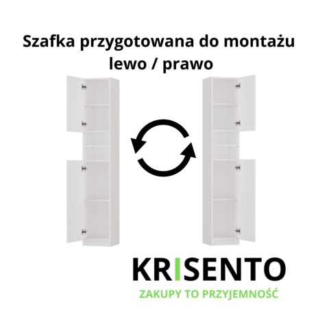 Biały słupek do łazienki LAZ-1306-BIEL-MAT