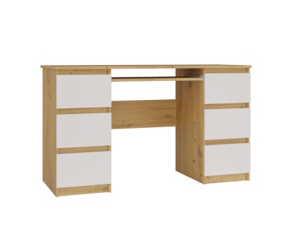 Biurko 130 cm BIUR-705-ART-BIEL-MAT