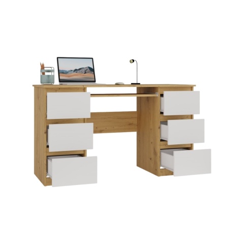 Biurko 130 cm BIUR-705-ART-BIEL-MAT