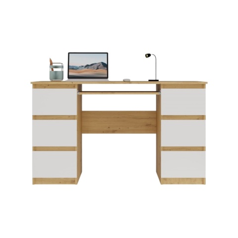 Biurko 130 cm BIUR-705-ART-BIEL-MAT