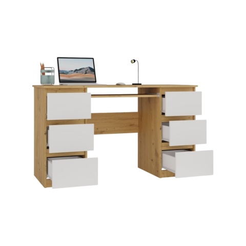 Biurko 130 cm BIUR-705-ART-BIEL-MAT