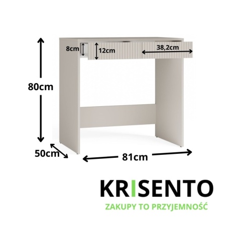 Biurko 80 cm szerokości BIUR-729-KASZ-LAM